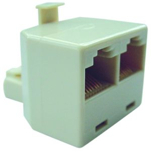 Doos a 5st. Modulair T-stuk 1x Male - 2x Female RJ12 kruis