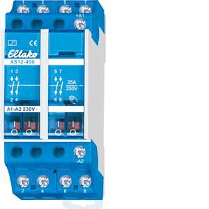 Impulsrelais 4 NO 25A/250V AC. Stuurspanning 230VAC