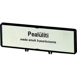 Klemmen met schild+schild hoofdschakelaar ZFS82-P3 (taal Etonisch)