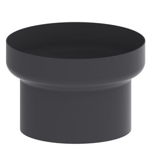 Verloopstuk Ø125-100mm zwart