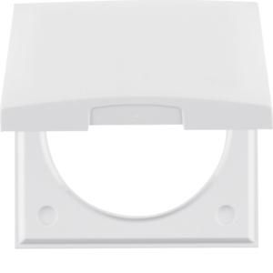 Afdekraam 1-v met klapdeksel berker Integro polarwit