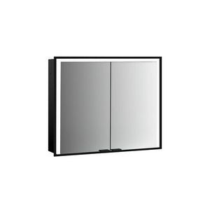Led-Spiegelkast Prime 3 inbouw 1200mm 2 deur Zwart