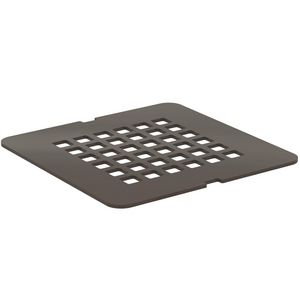 Ultra flat solid afdekrooster v.douchevloer mokka