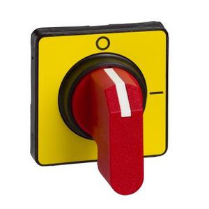 Draaibediening 45x45mm Voorkant Rood V02-2 TeSys Mini/Vario