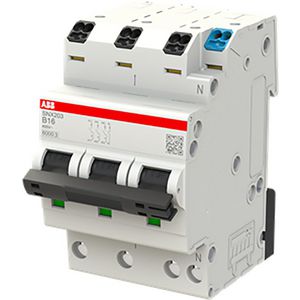 Installatieautomaat 3+NP B-karakteristiek 16A SNX203-B16