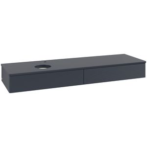 Wastafelonderkast Antao 1600x190x500mm Mid.Blue Matt Lacquer L15150HG