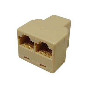 Koppelblok modulair 3-weg rj45 3xfemale VVE=10