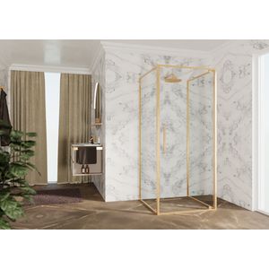 Riga g 66 ver.66-69cm helder glas br. gold