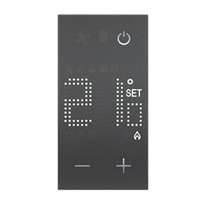 Thermostaat 110-230V zwart 2 mod. Living Now