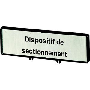 Klemmen met schild+schild Hoofdschakelaar ZFSNT63-P3 (taal in frans FR)