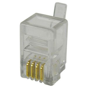 Modulaire plug rj10 4/4 VVE=50