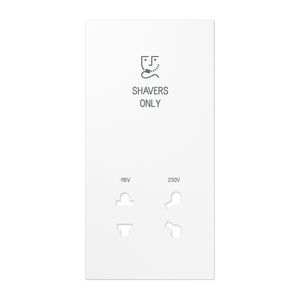 Afdekking alp.wit voor scheer wandcontactdoos LS990