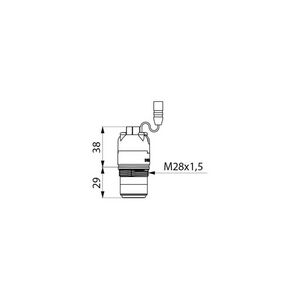 Elektroventiel 6V voor 4 urinoir inbouw