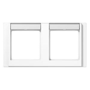 Afdekraam a.wit.m.tekstvak 2-voudig horizontaal A500 VVE=10