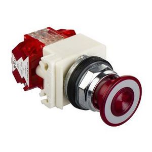 Vuistslagkop 41mm Verlicht 2 standen 24V AC/DC Harmony 9001K