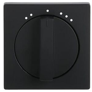 Centraalplaat + greep voor 2711U f-matzwart (1740 DRL-885-503)