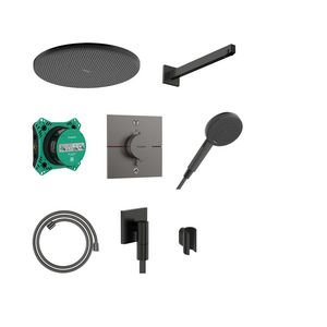 Raindance Alive S Design doucheset 300 1 straalsoort met ShowerSelect Comfort E incl. iBox universal 2 Brushed Black Chrome