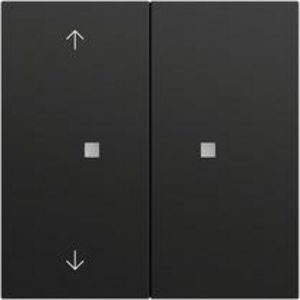 RF Multi bedieningselement-opzetstuk 2-voudig pijlen KNX System 70 zwart m(gel
