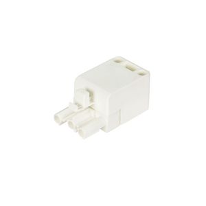 Stekerdeel met trekontlasting ST18/3S ZEVN wit flm VVE=100