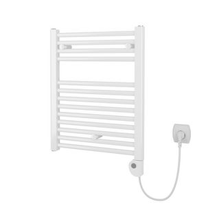 Elektrische radiator CALOR V2 SELECT 615x500mm 300W wit 120cm snoer incl. analoge thermostaat