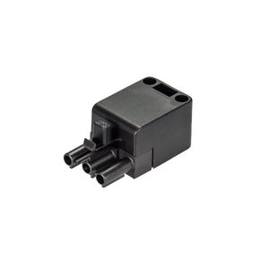 Stekerdeel met trekontlasting ST18/3S ZEVN zwart flm VVE=100