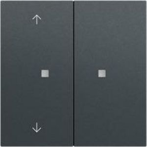 RF Multi bedieningselement-opzetstuk 2-voudig pijlen KNX System 70 antracit(ge