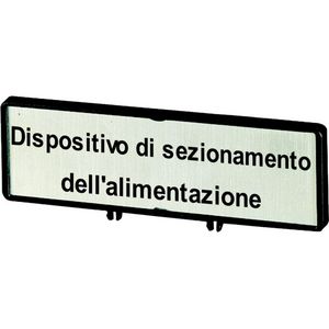 Klemmen met schild+schild Hoofdschakelaar ZFSNT68-P3 (taal in italiaans IT)