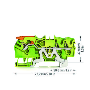 3-draads aardklem met hendel en 2,5mm² VVE=50