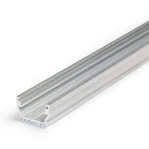 Zak a 2m. Profiel voor ledstrips 12 opb. grijs COB max 12mm