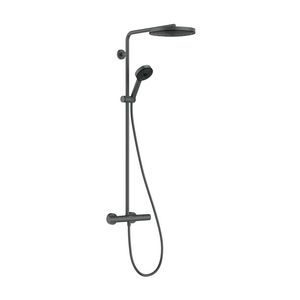 Pulsify S Puro Showerpipe 260 1 straalsoort EcoSmart met Ecostat Fine en handdouche 3 straalsoorten Brushed Black Chrome