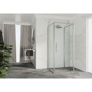 Riga g 66 ver.66-69cm helder glas br. inox