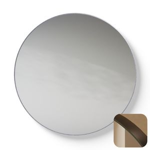 Spiegel Metallic Line Round brushed GunMetal Ø100cm