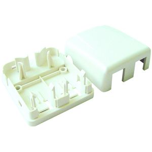 Doos a 5st. Wandcontactdoos 2 poorten Opbouw