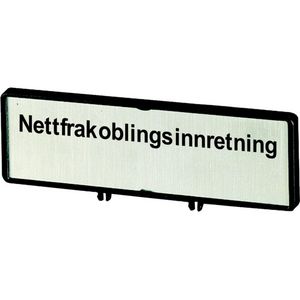 Klemmen met schild+schild Hoofdschakelaar ZFSNT70-P3 (taal Noors)