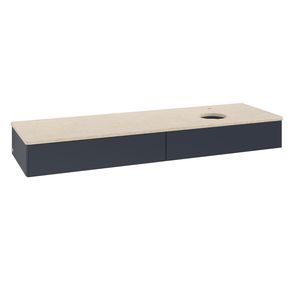 Wastafelonderkast Antao 1600x190x500mm Mid.Blue Matt Lacquer L16053HG