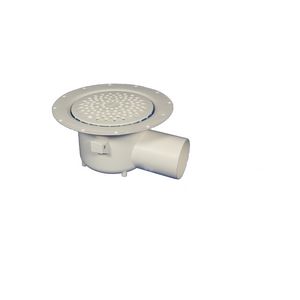 PeH kunststof vloerput v.vinyl Ø150mm m.zijuitlaat