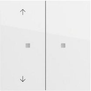 RF Multi bedieningselement-opzetstuk 2-voudig pijlen KNX System 70 zuiver wit