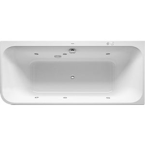 Whirlbad Happy D.2 1800x800mm, wit,HAB.ACRYL,hoek R,SYSTEME