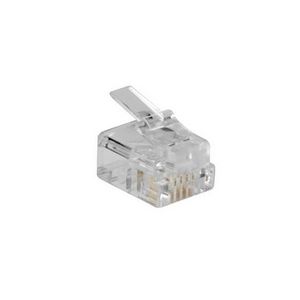 Plug RJ11 modulaire voor soepele ronde kabel VVE=25