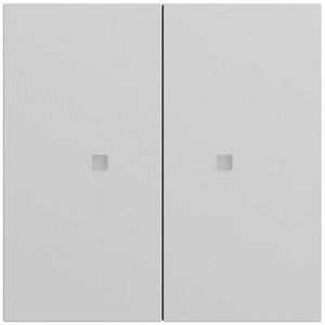 RF Multi bedieningselement-opzetstuk 2-voudig KNX System 70 gris m(gel.)