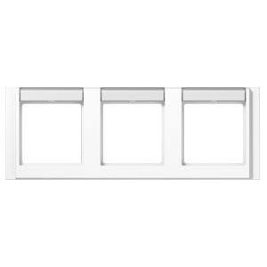 Afdekraam a.wit.m.tekstvak 3-voudig horizontaal A500 VVE=10
