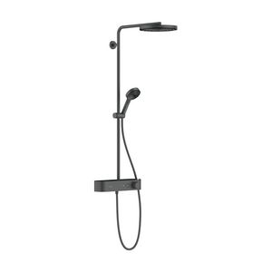 Pulsify S Showerpipe 260 1 straalsoort EcoSmart met ShowerTablet Select 400 Brushed Black Chrome