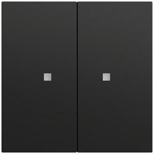 RF Multi bedieningselement-opzetstuk 2-voudig KNX System 70 zwart m(gel.)