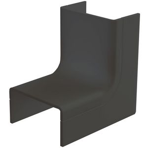 Doos a 2st Systeem25 binnenbocht met bodemstuk 25x13mm zwart