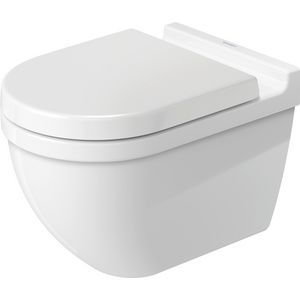 STARCK 3 #222509 wandcloset 540mm wit diepspoel gesloten durafix 3ltr./4,5ltr. (excl. zitting)