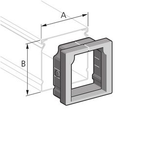 Eindstuk voor PIK kanaal B 100mm H 60mm TPE PIK-KS-100/60TPE VVE=5