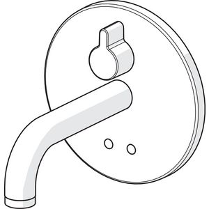 afwerkset voor wastafelkraan,3V, Bluetooth, Mengkraan, ui 81812109