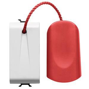 DRUKKNOP 1P 250 Vac-NO 16 A-TREKKOORD-1 MODULE-GLANZ