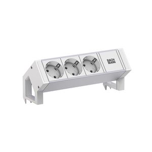 Desk 2 3x 230V RA 0,2m GST o.g. wit & alu