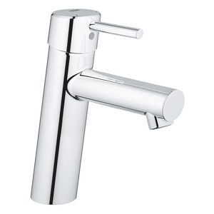 Concetto 1-hendel wastafelmengkraan chroom gladde body spr.133mm